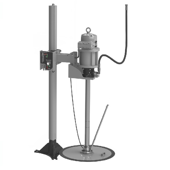 534411 SAMOA Pumpmaster 45 - 40:1 Ratio Air Operated Pump System with Pneumatic Pump Hoist for 185KG Drums